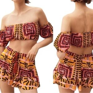 Anthropologie João Incerti Abstract Print Cecy Shorts - Size L